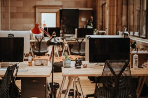 how to build a flexible worklife - image of workstation post pandemic
