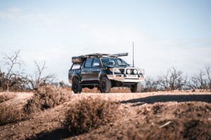 black Toyota Hilux utility ute