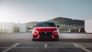 red Hyundai i30