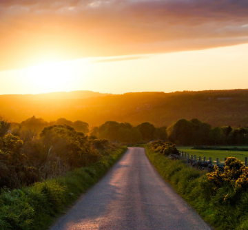 empty country road