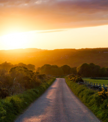 empty country road