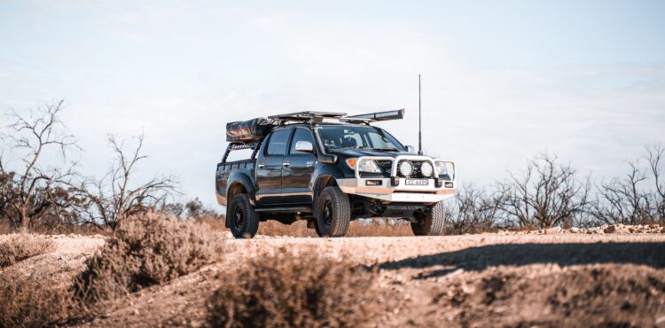 black Toyota Hilux utility ute